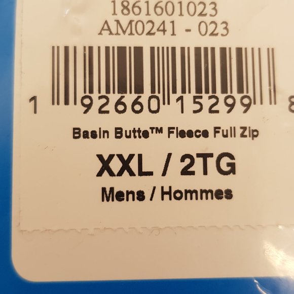 Columbia Men's Basin Butte Fleece Full Zip, Breathable, Classic Fit XXL - Picture 4 of 4